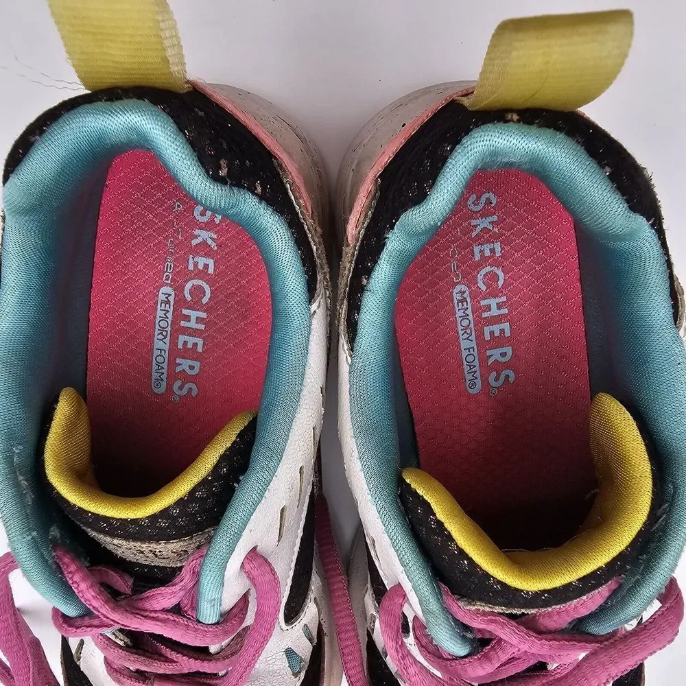 Skechers Street Los Angeles Uno‎ Lite-Gen Shoes Girl's 12 Multicolor #310463L
